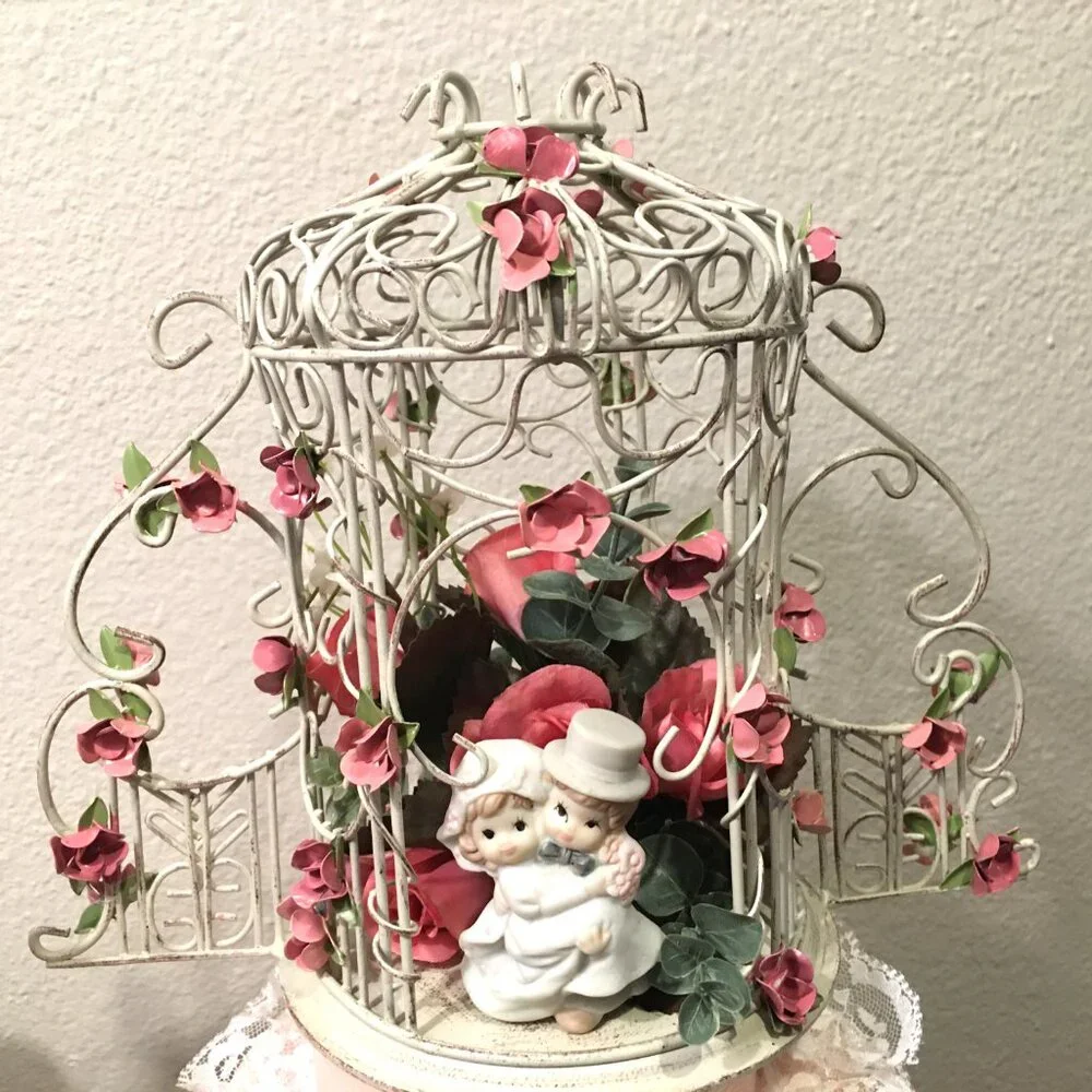 Antiqued Victorian Metal Gazebo Cake Topper Or Centerpiece